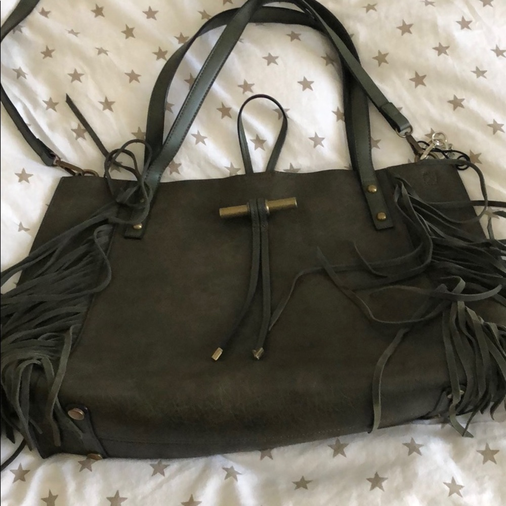 Shoulder handbag! Olive green